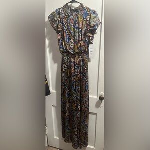 Colorful Paisley Maxi Dress